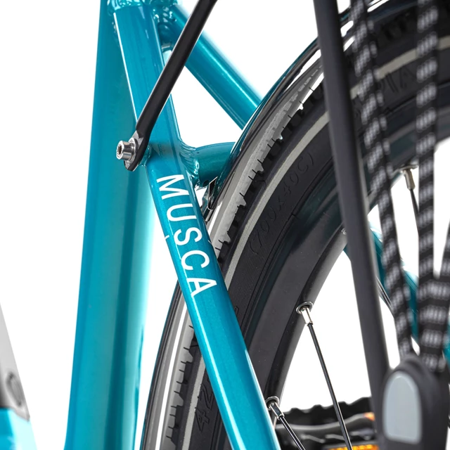 Miejski rower elektryczny Levit Musca Urban MX Lowstep 630 28" - Turquoise pearl