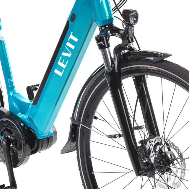 Miejski rower elektryczny Levit Musca Urban MX Lowstep 630 28" - Turquoise pearl