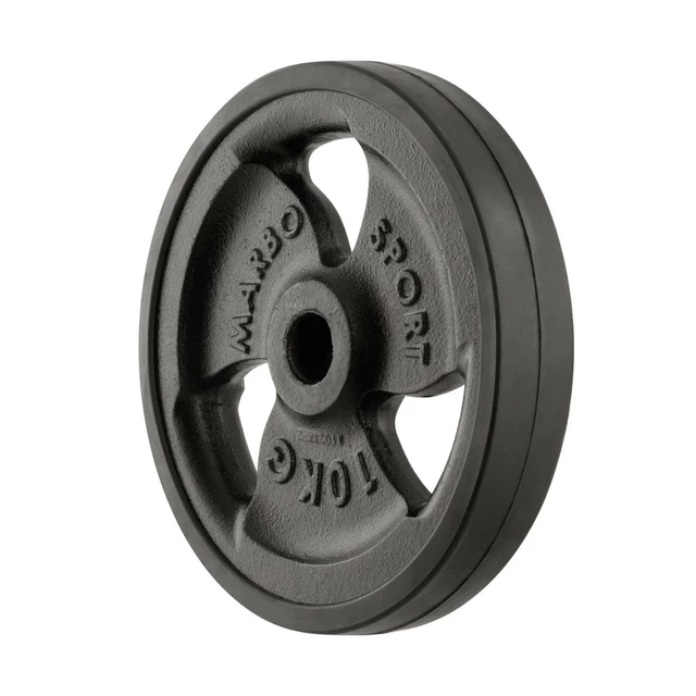 Rubber Coated Weight Plate Marbo Sport MW-O10G 10 kg