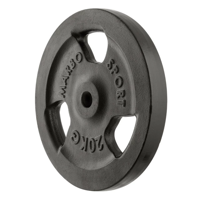 Öntöttvas súlytárcsa Marbo Sport MW-O20 Tri Grip 20 kg 30 mm