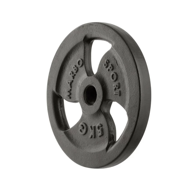 Öntöttvas súlytárcsa Marbo Sport MW-O5 Tri Grip 5 kg 30 mm