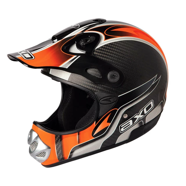 Motocross Helmet AXO MM Carbon Evo - L(59-60) - Orange