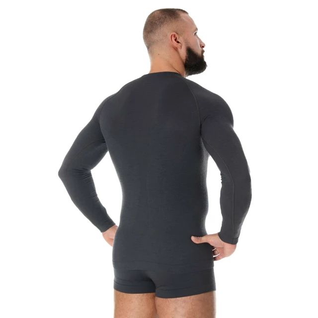 Men’s Long-Sleeved T-Shirt Brubeck Active Wool - Graphite