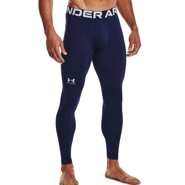 Pánske kompresné legíny Under Armour CG Armour Leggings - White