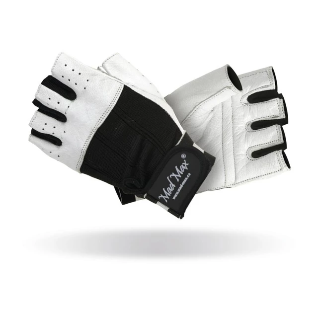 Fitness gloves  Mad Max Clasic - White-Black