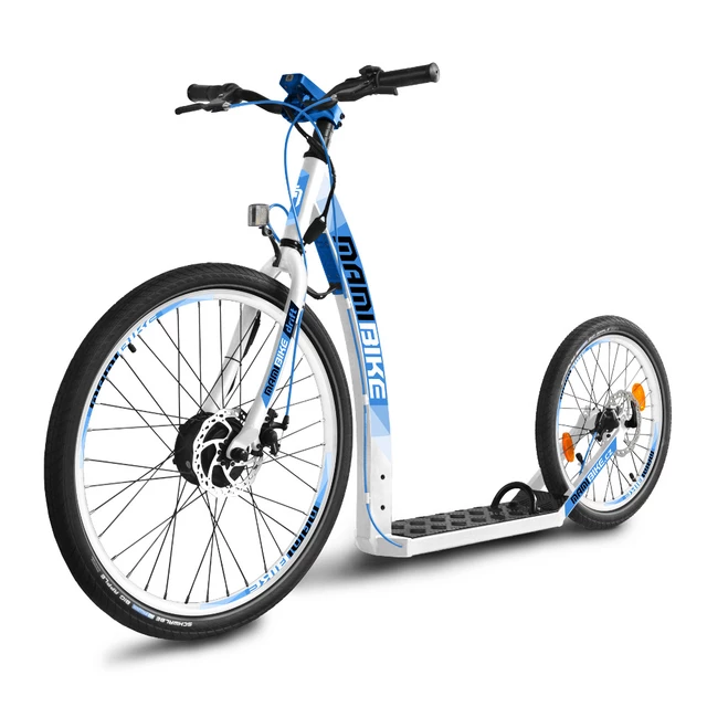 Elektrokoloběžka Mamibike DRIFT 26/20" s rychlonabíječkou - 2.jakost - bílo-tyrkysová