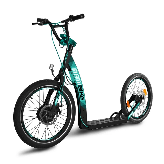 E-Scooter Mamibike PONY w/ Quick Charger - White-Turquoise - Black-Turqouise