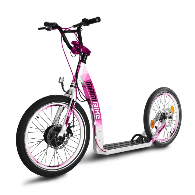 E-Scooter Mamibike PONY w/ Quick Charger - White-Turquoise - White-Pink