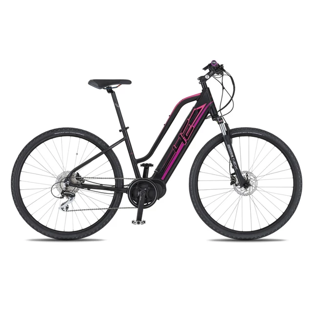 Dámsky crossový elektrobicykel 4EVER Marianne AL-Cross - model 2020 - čierna / ružová