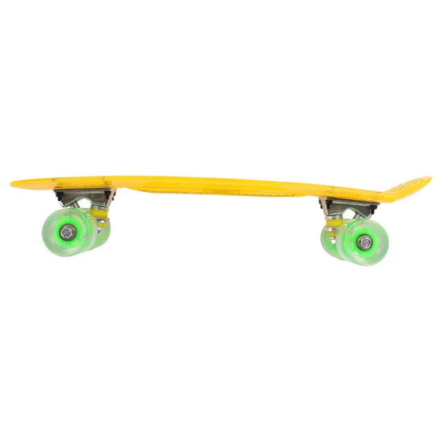 Penny Board Maronad Retro Transparent mit leuchtenden Rädern