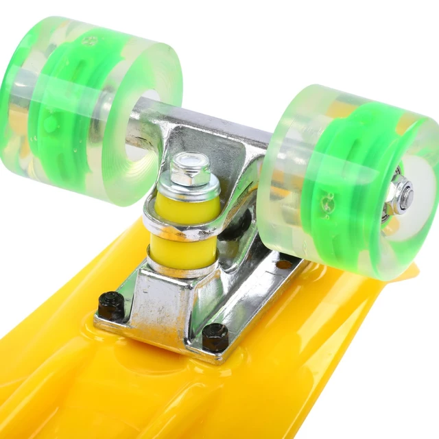 Penny board Maronad Retro se svítícími kolečky - žlutá