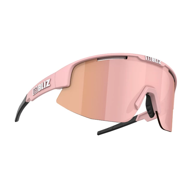 Bliz Matrix Small Sport Sonnenbrille - Weiss - Matt Powder Pink