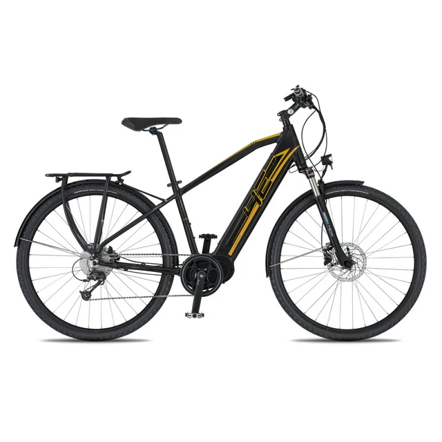 Trekingový elektrobicykel 4EVER Mercury AL-Trek - model 2020 - čierna/zlatá