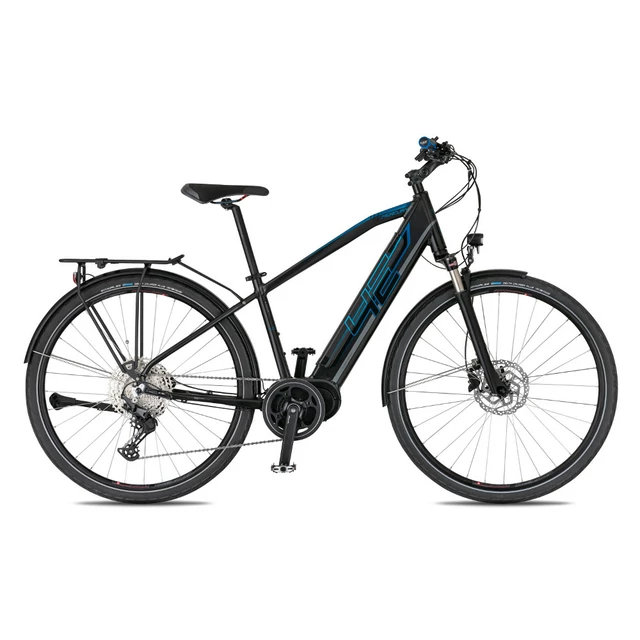 Trekingový elektrobicykel 4EVER Mercury Elite Trek - čierna/zlatá