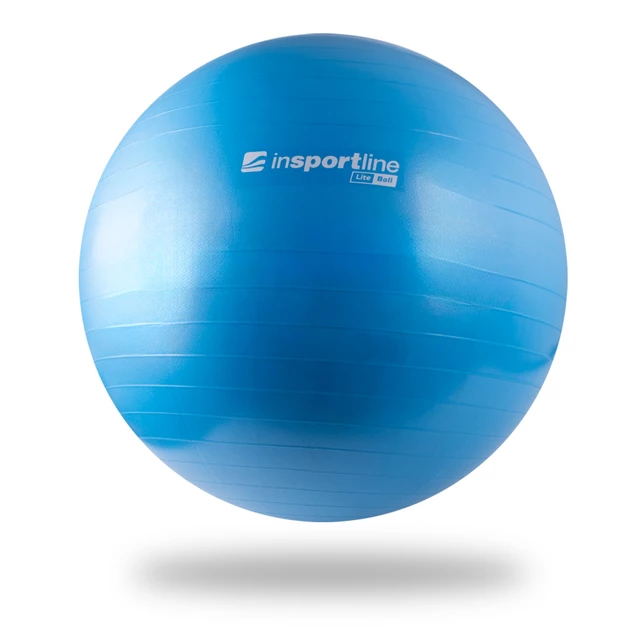 Piłka gimnastyczna do ćwiczeń fitness inSPORTline Lite Ball 75 cm - Niebieski