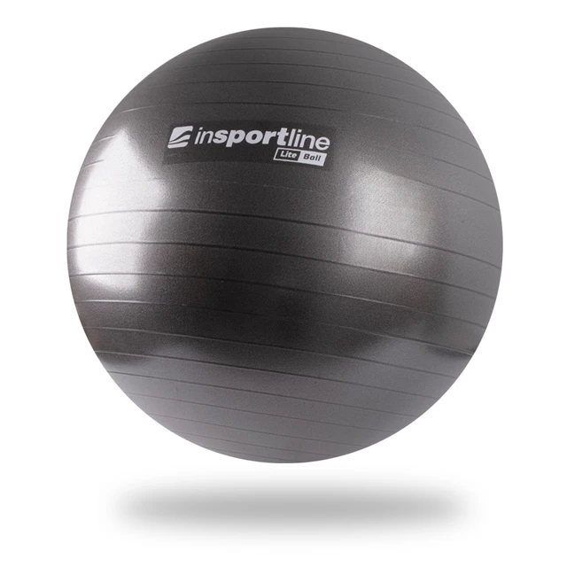 Gymnastická lopta inSPORTline Lite Ball 65 cm - čierna