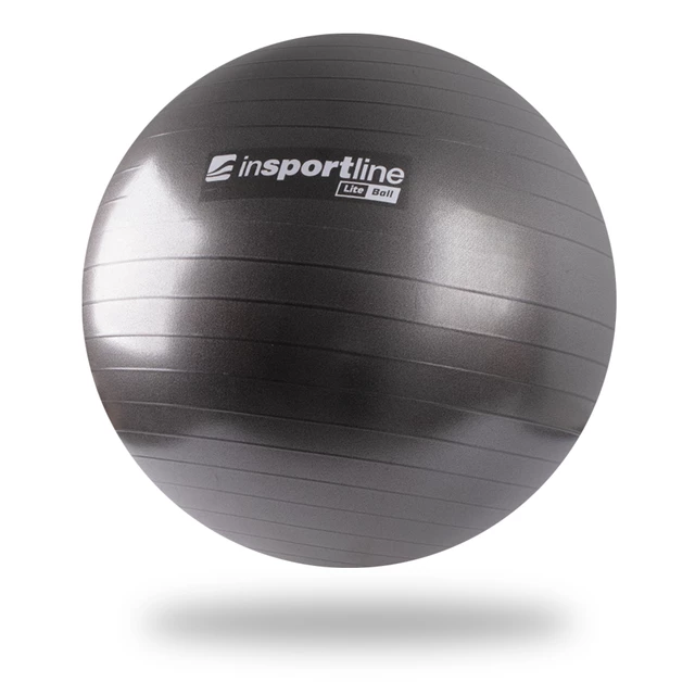 Piłka gimnastyczna do ćwiczeń fitness inSPORTline Lite Ball 75 cm - Czarny