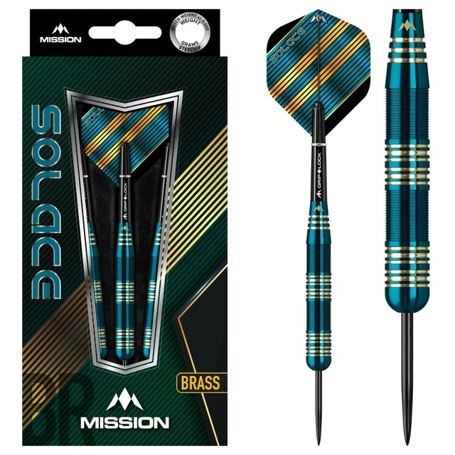 Lotki do darta Mission Solace M2 Brass Steel 3 sztuki