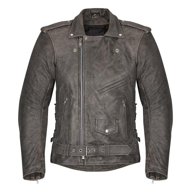 W-TEC NF-1127 Herren Leder-Motorradjacke - braun