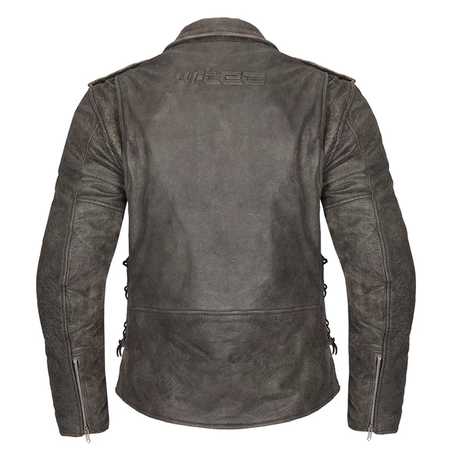 Men’s Leather Moto Jacket W-TEC NF-1127 - Black
