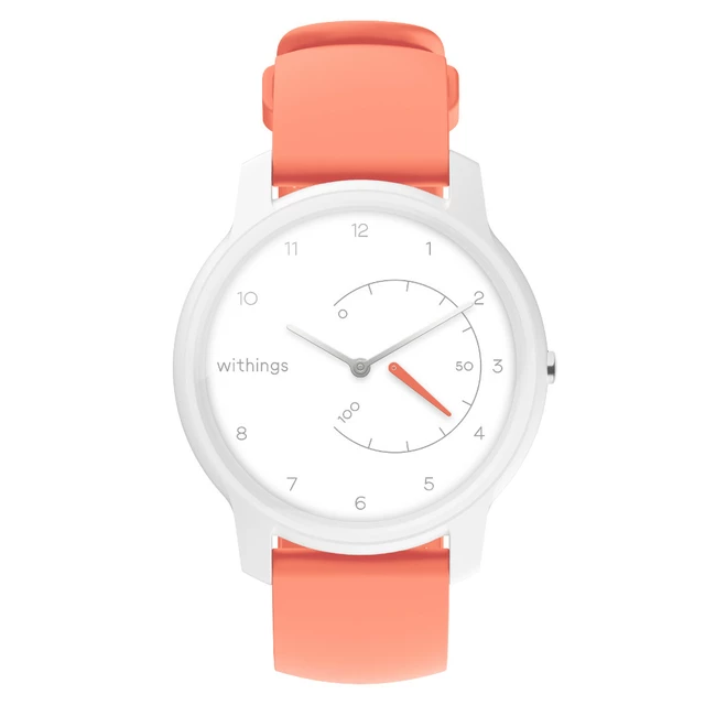 Chytré hodinky Withings Move - White/Coral