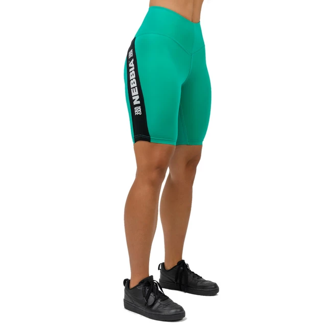 High-Waisted Workout Shorts Nebbia ICONIC 238 - Green