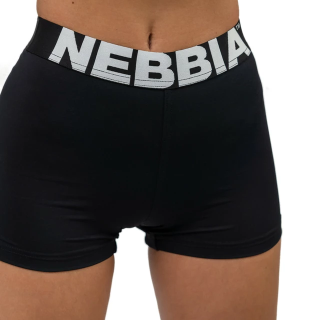 High-Waisted Workout Shorts Nebbia GLUTE PUMP 240 - Black