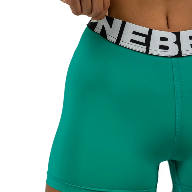 High-Waisted Workout Shorts Nebbia GLUTE PUMP 240 - Green