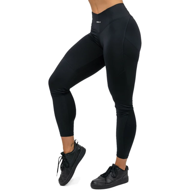 High-Waisted Slimming Leggings Nebbia GLUTE PUMP 247 - Black - inSPORTline