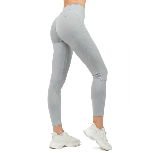 High-Waisted Slimming Leggings Nebbia GLUTE PUMP 247 - Grey - Grey