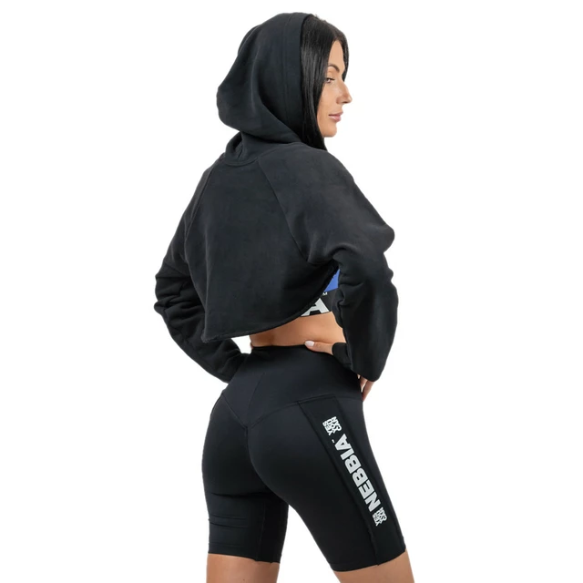 Cropped Hoodie Nebbia GYM TIME 259 - Black