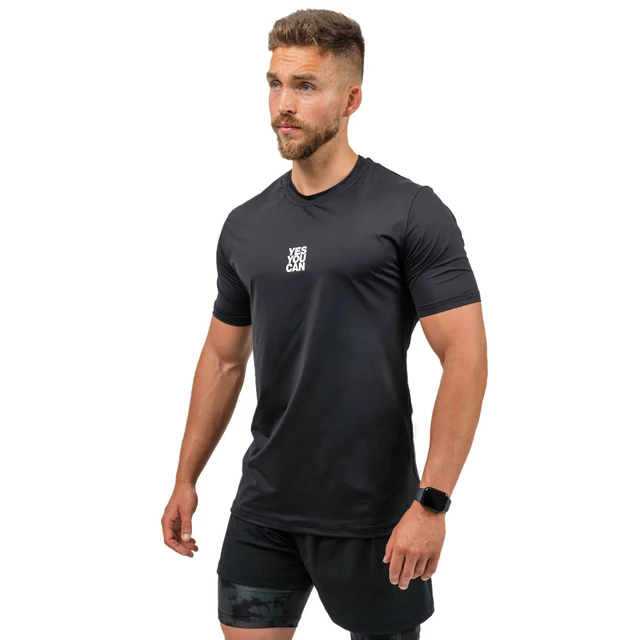 Funkční sportovní triko Nebbia RESISTANCE 348 - White - Black