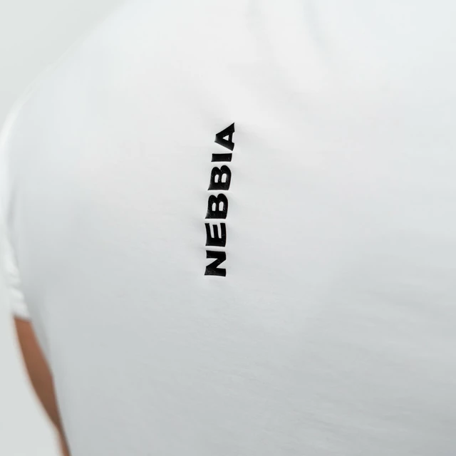 Funkcjonalna męska koszulka sportowa Nebbia RESISTANCE 348 - Biały