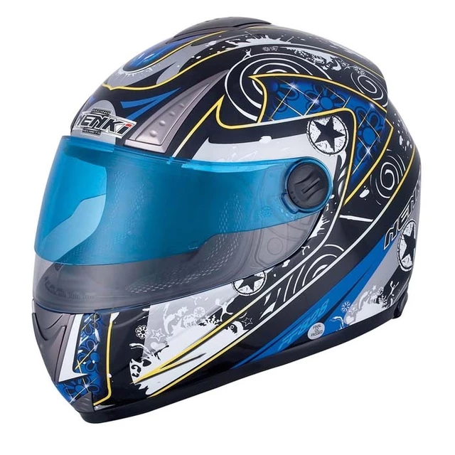Moto helma NENKI NK-828 - černo-modrá
