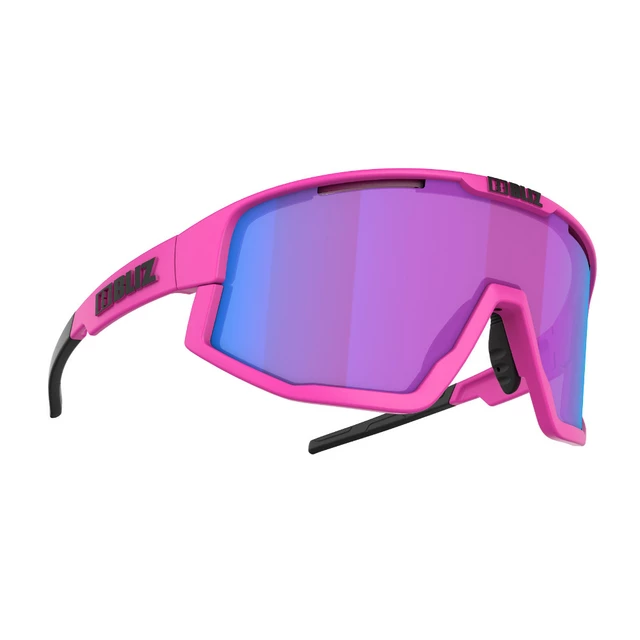 Sportsonnenbrille Bliz Fusion Nordic Light 2021 - Matt Schwarz - Matt Neon Pink