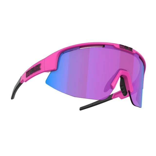 Sports Sunglasses Bliz Matrix Nordic Light 2021 - Black Coral - Matt Neon Pink
