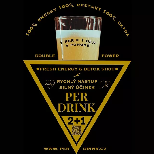 Šumivý nápoj Per Drink 3x4g s vitaminy a rostlinnými extrakty