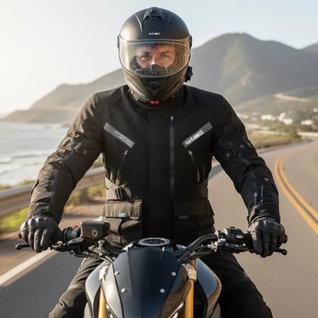 Moto bunda W-TEC Nykolas - černá