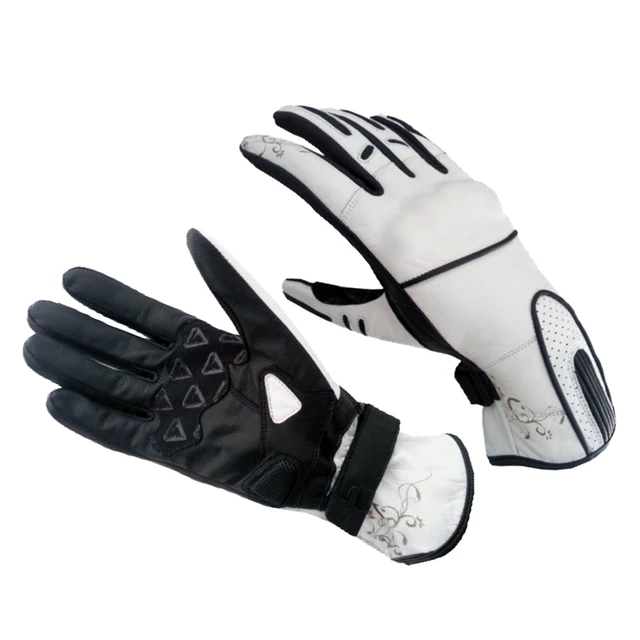 Women's Motorcycle Gloves Spark Lady Nella - White - White