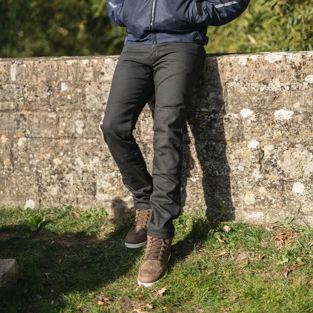 Pánské moto kalhoty Oxford Original Approved Jeans CE Slim Fit černá