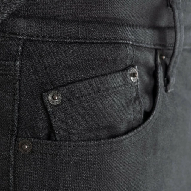 Pánske moto nohavice Oxford Original Approved Jeans CE voľný strih čierna