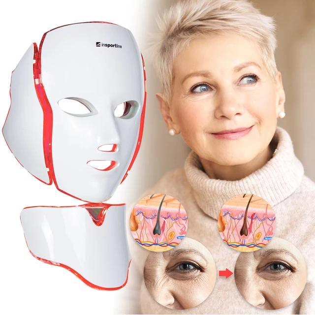 LED Face/Neck Mask Light Therapy inSPORTline Hilmana