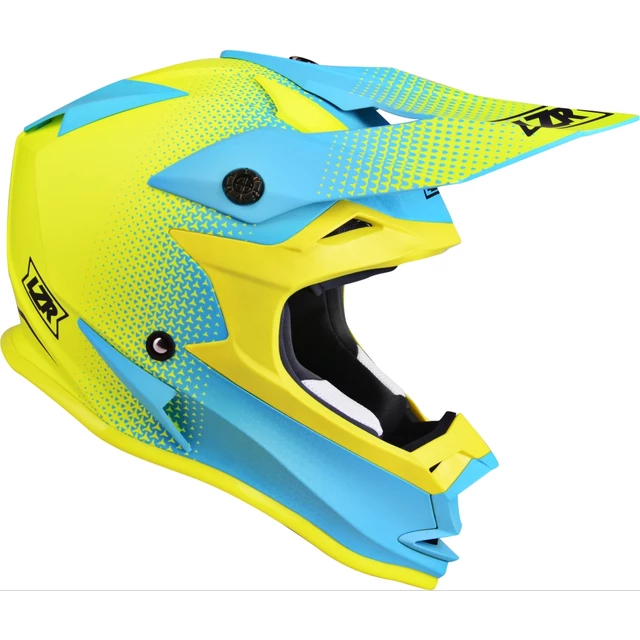 Motokrosová přilba Lazer OR1 - Heart Attack (Yellow Fluo-Blue-Matt)