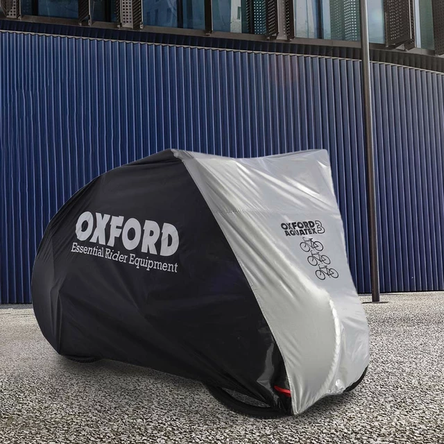 Triple Bicycle Cover Oxford Aquatex (Black/Silver)