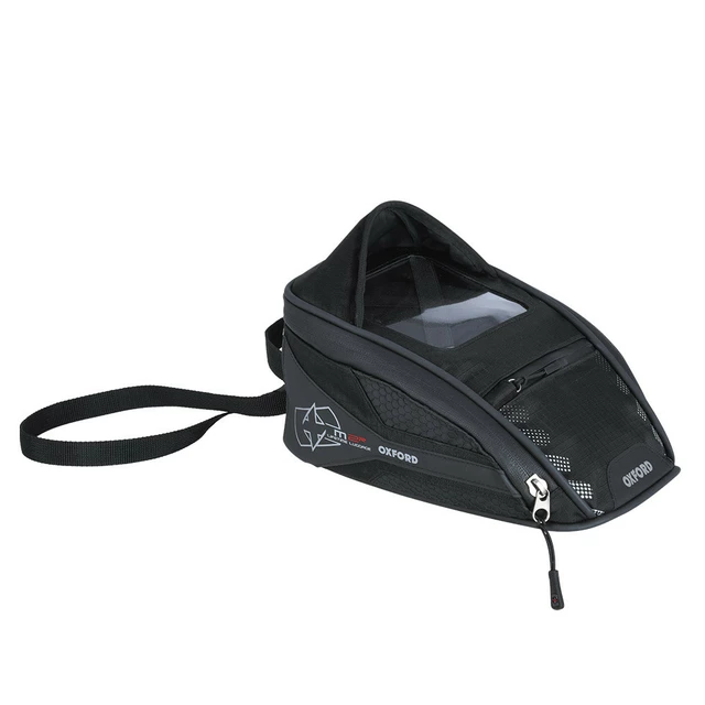 Motorcycle Tank Bag Oxford M2R 2 L Black w/ Magnetic Base