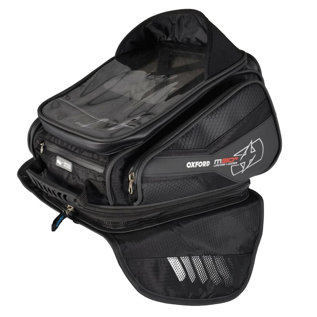 Motorcycle Tank Bag Oxford M30R 30 L Black w/ Magnetic Base