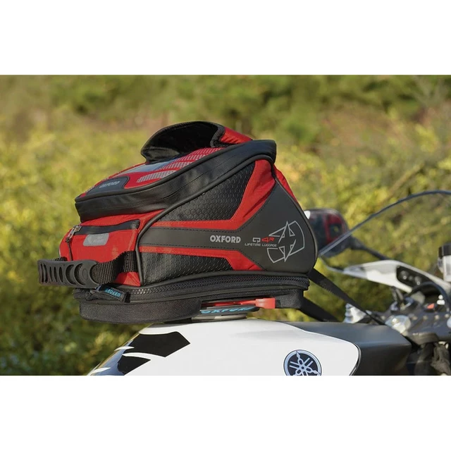 Motorcycle Tank Bag Oxford Q4R 4 L Black/Red