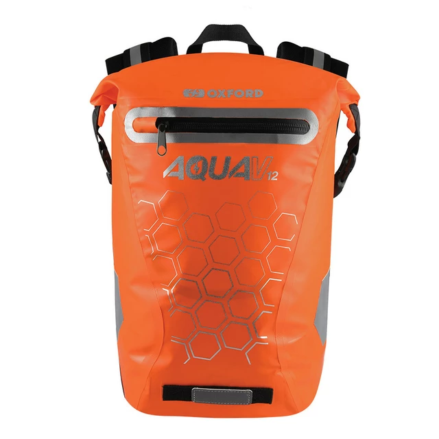 Waterproof Backpack Oxford Aqua V12 12 L - Black - Orange