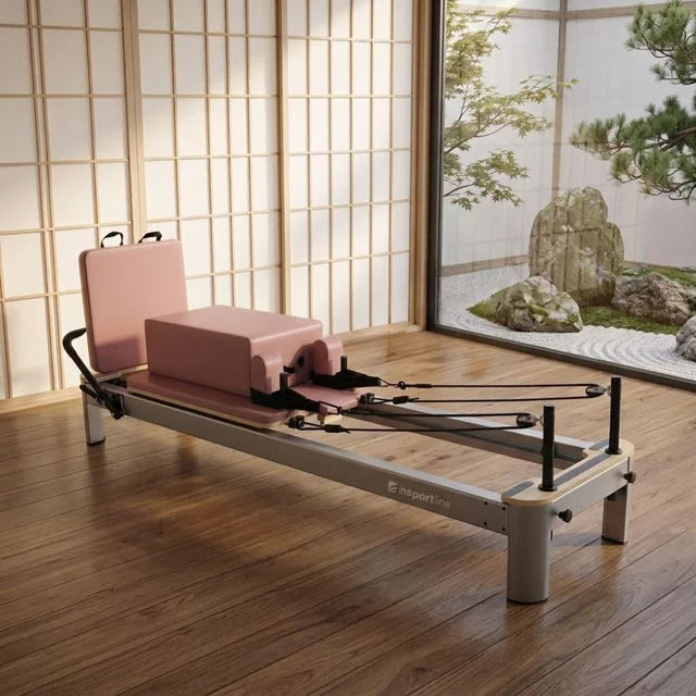 Pilates reformer inSPORTline Oquiler - růžová - růžová
