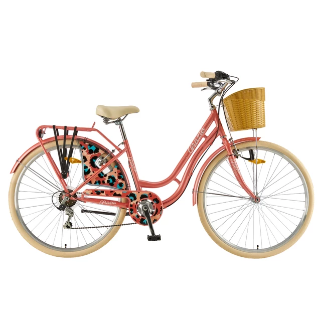 Urban Bike Polar Grazia 6S 28” – 2023 - White - Orange